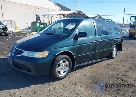 2001 Honda Odyssey Ex z USA, uszkodzony, nr VIN 2HKRL18691H580074